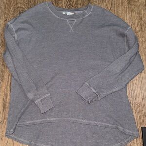 Gray Waffle Knit long sleeve